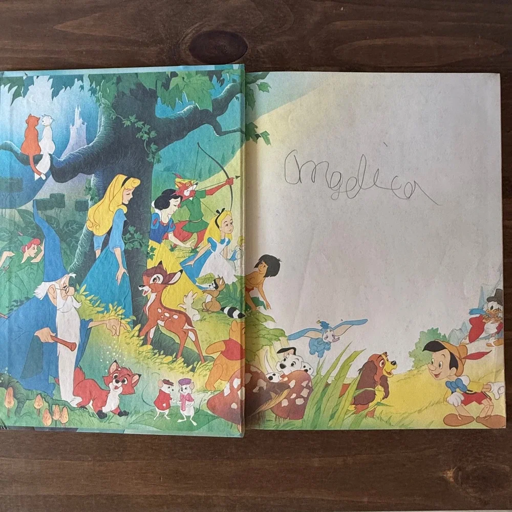 Vintage 1993 Disney La Sirenita The Little Mermaid Spanish Hardcover Book